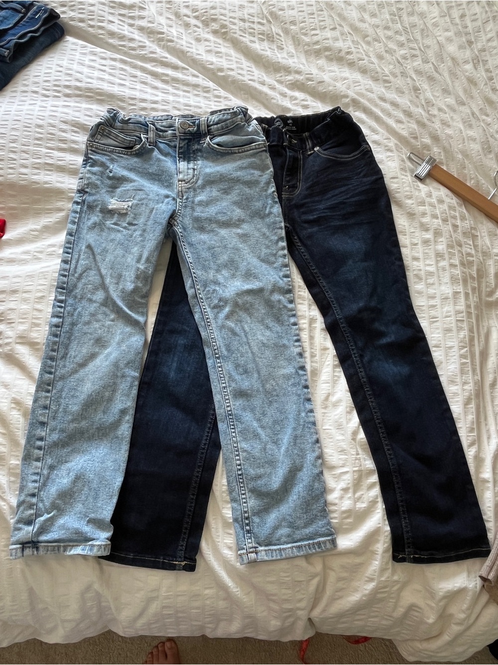 Boys slim boys jeans set Light Blue and Dark Blue